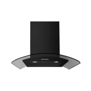 Belling 60cm Curved Glass Chimney Cooker Hood | Black | CHIM604GBLK