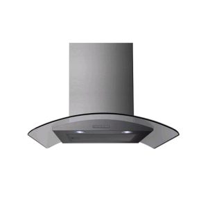 Belling 60cm Curved Glass Chimney Hood | Stainless Steel | CHIM604GSTA