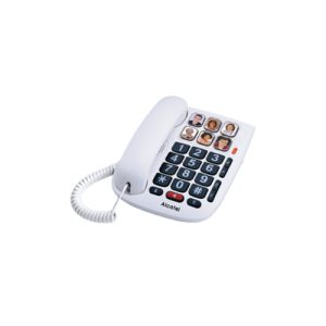 Alcatel Big Button Corded Phone | White | TW10