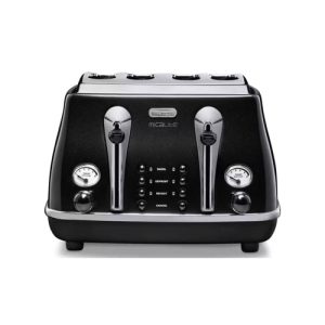 DeLonghi Icona Micalite | 4 Slice Toaster | Black | CTOM4003.BK