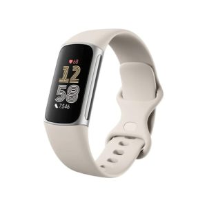 Fitbit Charge 6 SmartWatch | Porcelain Band with Silver Aluminium Case | 79-GA05185-GB