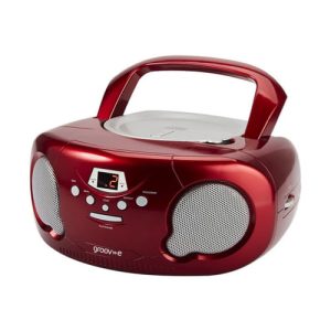 Groov-e Original Boombox Portable CD Player with Radio | Red | GVPS733/RD