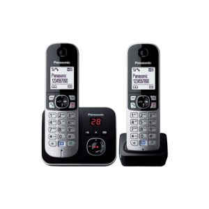Panasonic Twin Pack Cordless Phone with Answering Machine | KX-TG6822