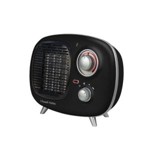 Russell Hobbs Retro 1.4kW Heater | Black | RHRETPTC2001B