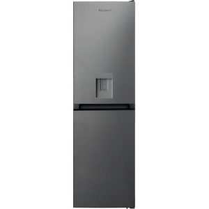 Hotpoint Freestanding Fridge Freezer with Water Dispenser | Silver | HBNF55181S AQUA