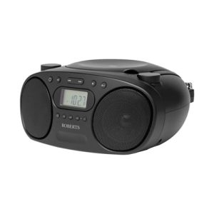 Roberts Zoombox FM/AM Radio with Built-In CD Player | Black | ZOOMBOXFMBK