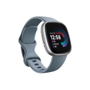 Fitbit Versa 4 SmartWatch | Waterfall Blue & Platinum | 79-FB523SRAG