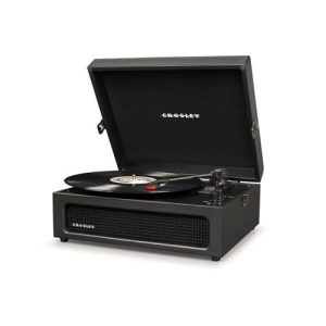 Crosley Voyager Portable Turntable with Bluetooth Receiver & Built-in Speakers | Black | CR8017B-BK