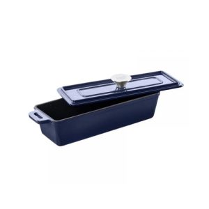 Grand Feu Enamel Cast Iron Baking Tray | Blue | FEUSQBLUE