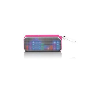 Lenco Bluetooth Stereo Speaker With Party Lights | Pink | BT-191PK