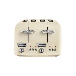 DeLonghi Argento Flora | 4 Slice Toaster | Beige | CT04.BG