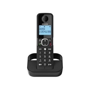 Alcatel F860 Single Cordless Phone with Cell Block | Black | ATL1423518