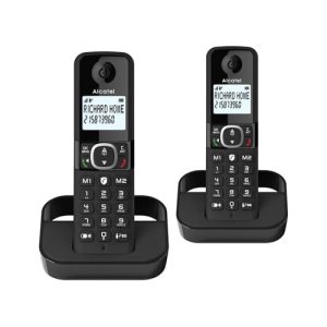 Alcatel F860 Duo Twin Cordless Phone with Call Block | Black | ATL1423525