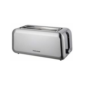 Morphy Richards Essentials | Long Slot 4 Slice Toaster | Brushed Steel | 980584