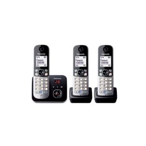 Panasonic Cordless Phones with Answering Machine | Trio Pack | KX-TG6823
