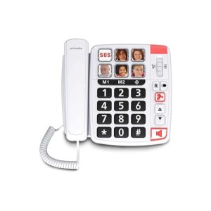 Swissvoice Xtra 1110 U Big Button Corded Phone for Elderly | White | ATL1418644