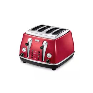 DeLonghi Icona Micalite | 4 Slice Toaster | Red | CTOM4003R