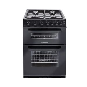Nordmende 60cm Double Cavity LPG Gas Cooker | Black | CTG62LPGBK