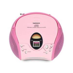 Lenco Portable Stereo FM Radio with CD Player | Pink | SCD-24PINK