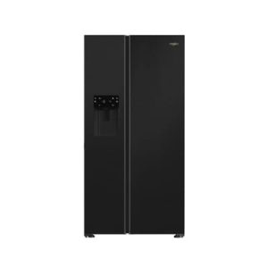 Whirlpool Plumbed Side by Side American Style Fridge Freezer | Black | WHG26574WXK5UK