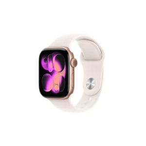 Apple Watch Series 11 | 42mm | GPS | Rose Gold Aluminium Case with Light Blush Sport Band S/M | MEU04MP/A