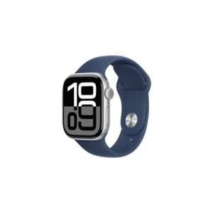 Apple Watch Series 10 | 42mm Silver Aluminium Case with Denim Sport Band S/M | MWWA3QA/A
