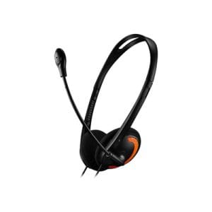 Canyon HS-01 Wired PC Headset | Black & Orange